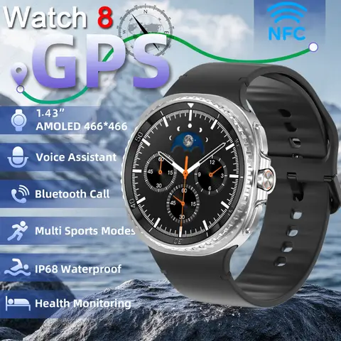 Watch 8 Ultra Smart Watch Men GPS NFC Control Compass Bluetooth Call 3D Video Display Sports Blood Oxygen Waterproof Smartwatch