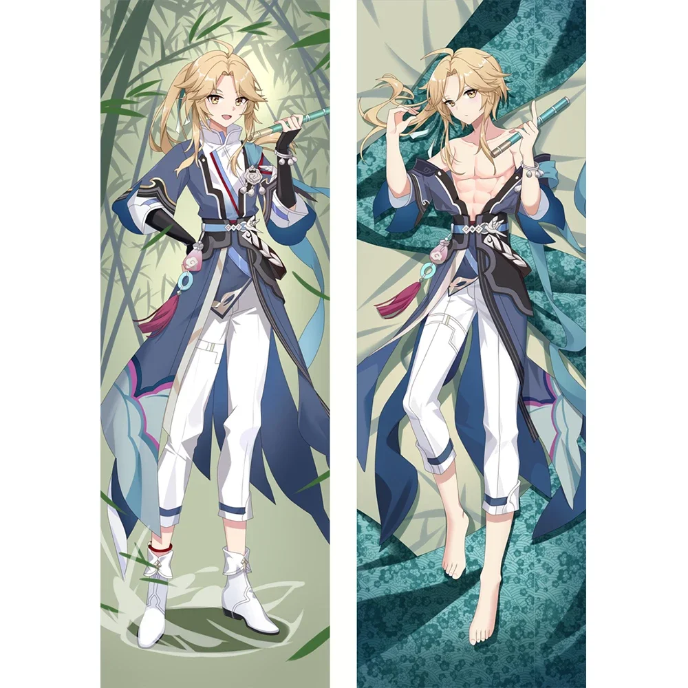 2023 Game Honkai:Star Rail Yanqing Dakimakura Hugging Body Pillow Cover Cover Throw Cushion Pillowcase Yan Qing Design 150cm