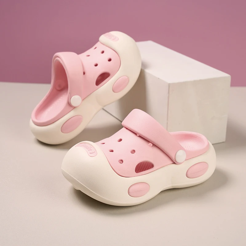 

Baotou cave shoes for boys and girls, cool slippers for summer wear, thick soled non slip sandals for outdoor wear