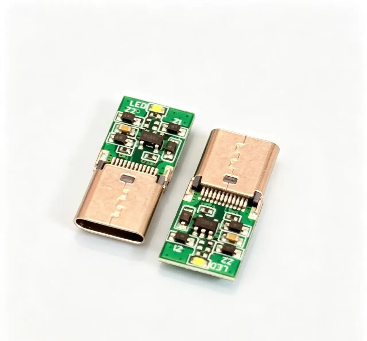 24Pin TYPE C USB 24Pin Female Plug Welding Connector Adapter DC 12V 15V 20V With LED Lights and Chips Type-C Charging Plugs Data