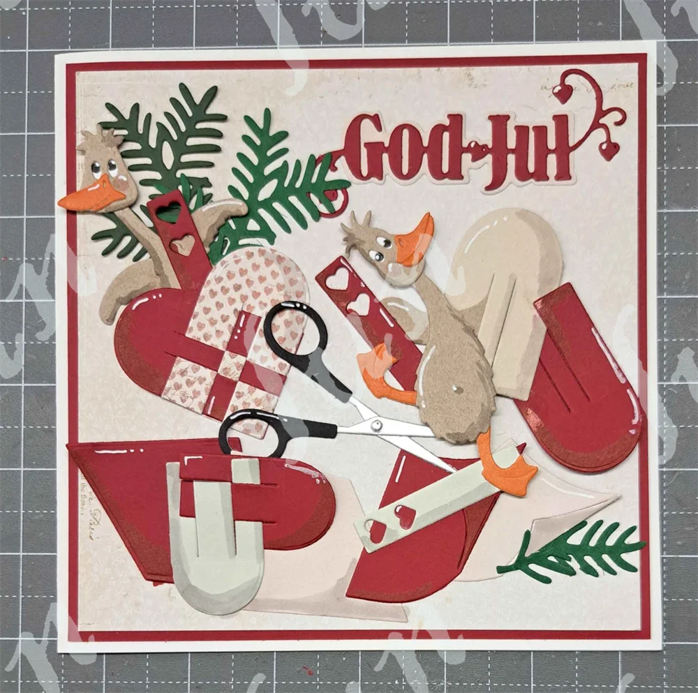 Metal Cutting Dies for Scrapbooking New Christmas Santa Claus Crafts Die Cuts Stencils Photo Album Template Handmade Decoration