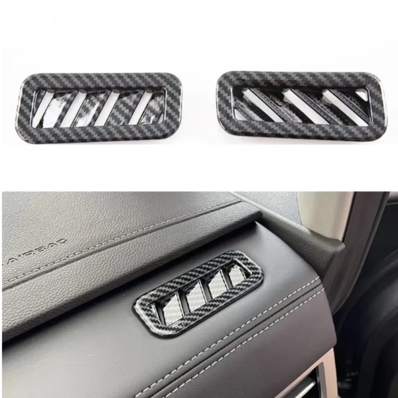 

For Mitsubishi AIRTREK 2022-2023Car Dashboard Side Air Vent Decoration Cover Trim Car Sticker Styling Carbon Fiber Style