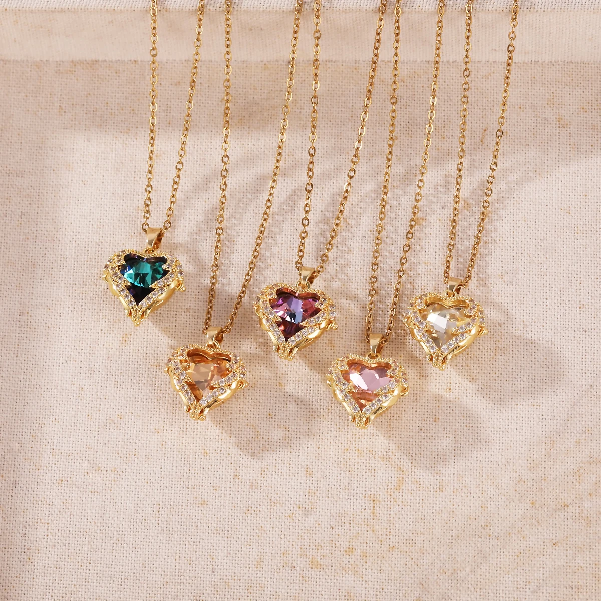 Collier pendentif cœur océan e - Heart Locket Necklace Photo avis et prix