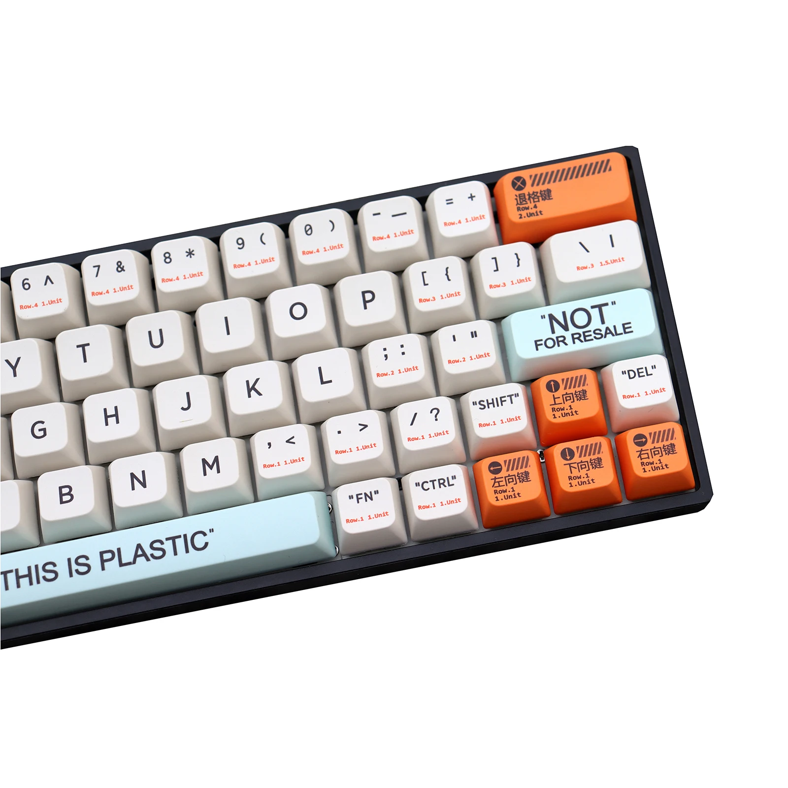 Imagem -02 - Chaves Conjunto Plástico Tema Pbt Tintura Subbed Tampões de Chave para mx Switch Teclado Mecânico Wda Perfil Keycap para 68 84 96 980m 160