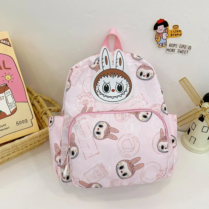 Labubu Backpack Cute Cartoon Anime Peripheral Backpack Children\'S Day Birthday Gift Wholesale Handsome School  Miniso Present