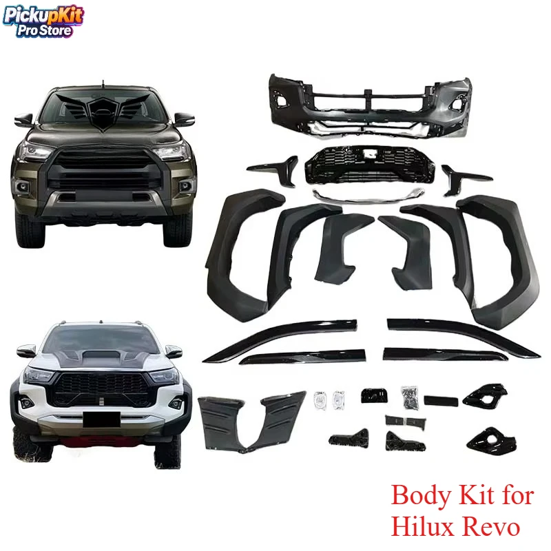 

Body Kit for Hilux Revo Rocco Front Bumper Grille Wide Fender Flares