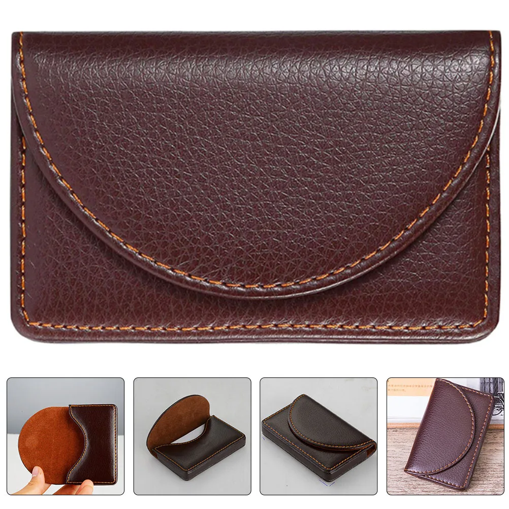 محفظة من البولي يوريثان بغطاء من البولي يوريثان لحامل الحقيبة وحامل الحافلة وبطاقات الائتمان وبطاقات الاسم وحقيبة منظم متينة