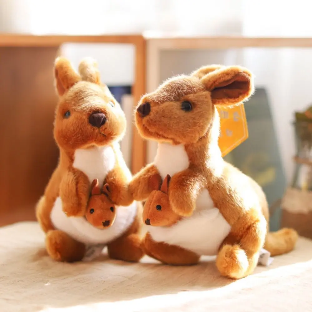 

PP Cotton Kangaroo Mother Plush Toy Kangaroo Mother Sitting Kangaroo Kangaroo Stuffed Animals Fluffy Kawaii