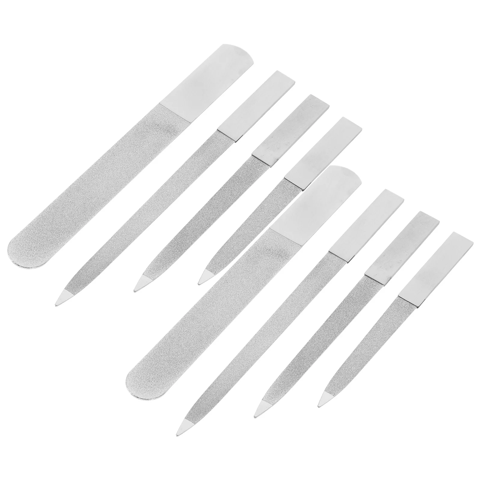 

8 шт. набор буферов для пилочек для ногтей, двухсторонние маникюрные пилочки из нержавеющей стали для пилочек для ногтей из нержавеющей стали