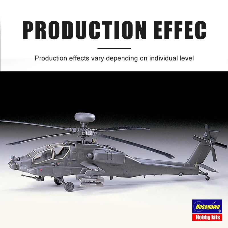 Hasegawa Plastic Assembled Aircraft Model Kit 00536 U.S. Army Attack Helicopter AH-64 Apache Longbow 1/72