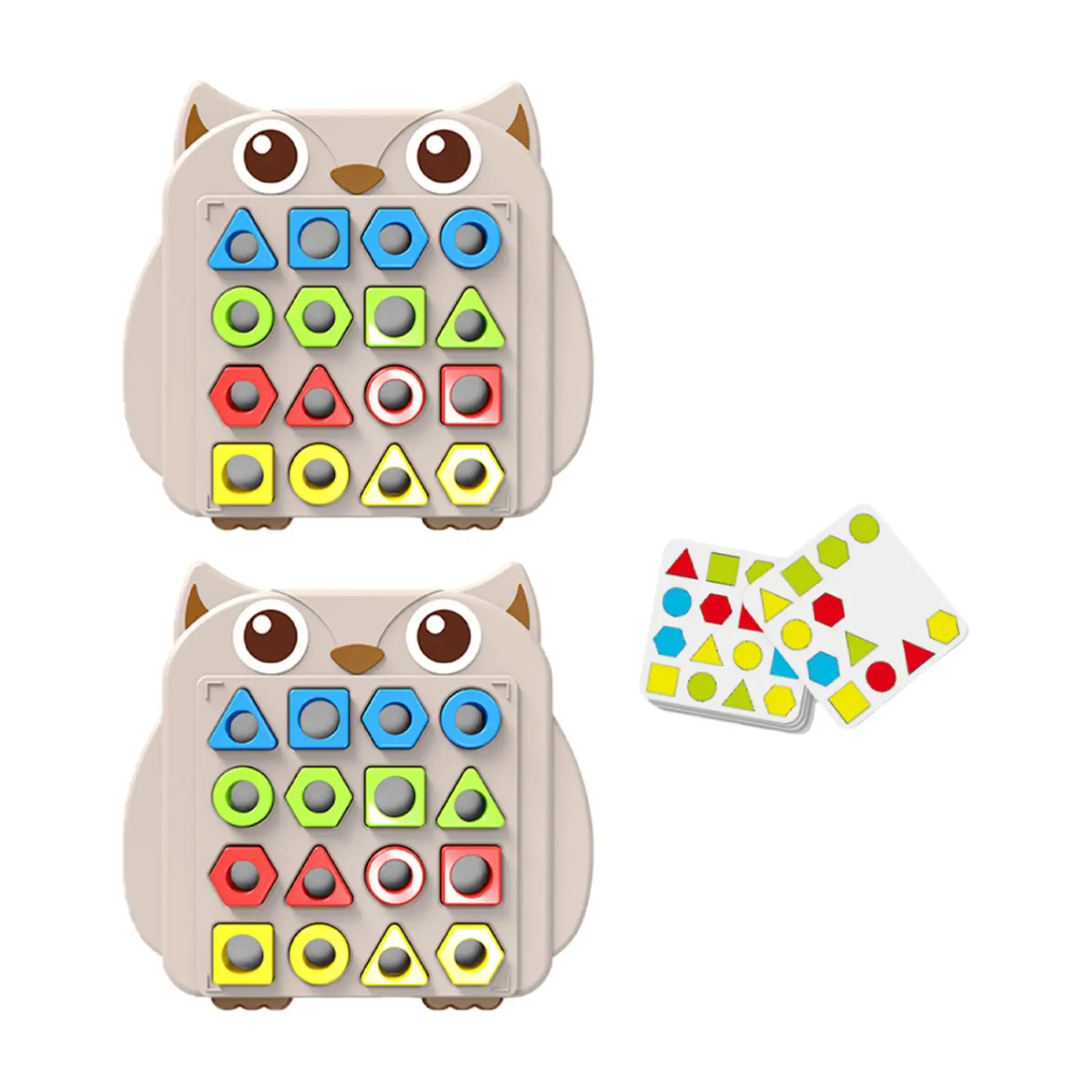 Shape Color Puzzle Matching Game Sorting Blocks for Toddlers Montessori Learning Board Geometric Quick Match Toy Smooth Edges