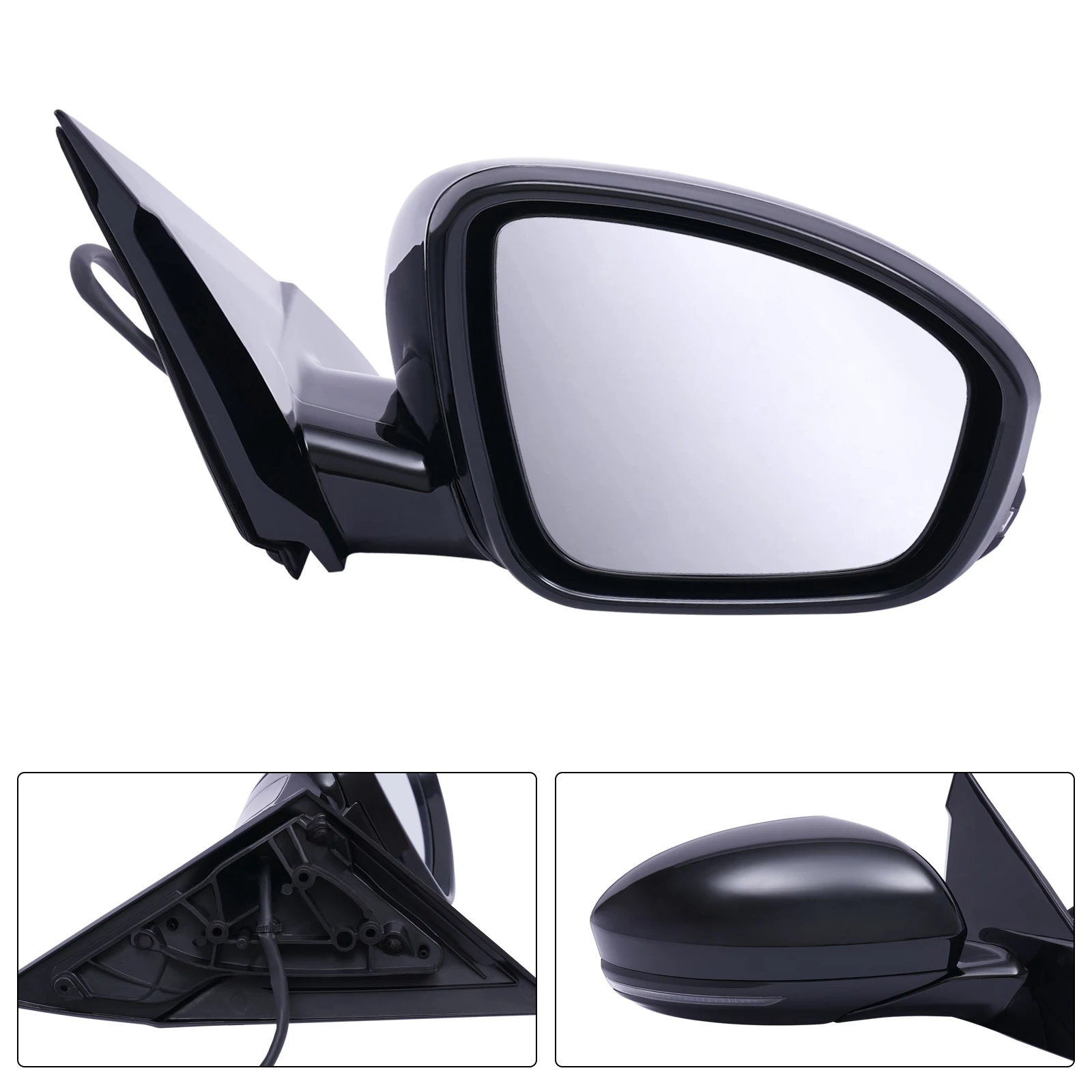 New Exterior Side View Mirror Power Passenger Right Side RH Paintable Finish for Nissan Altima 2019-2021