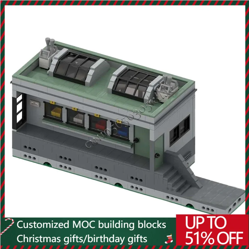 

1095 PCS Public Office Construction MOC Building Block Model Bricks Children Assembly Christmas Gifts Assembly DIY Building Set