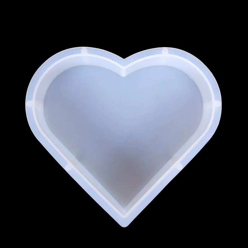 Mini Heart Bookend Molds Suitable for DIY Epoxy Resin Crafts, Square Resin Silicone Molds with Heart Shape for Home Decor view 5