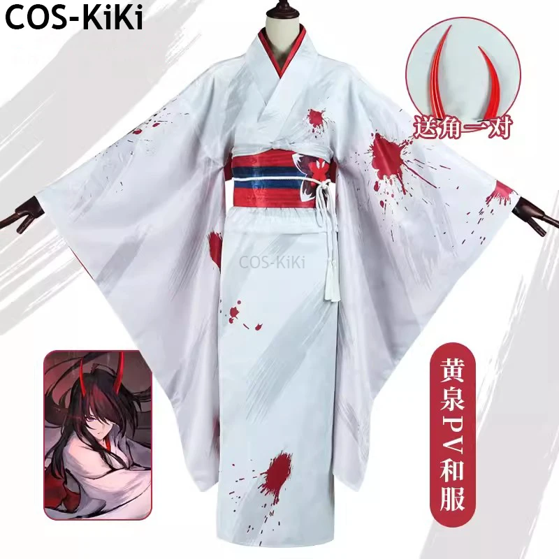 

COS-KiKi Honkai: Star Rail Acheron PV Kimono Bathrobe Game Suit Uniform Cosplay Costume Halloween Party Role Play Outfit Women