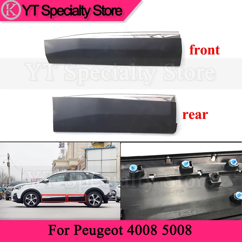 Kamshing Car Door Trim Strip For Peugeot 4008 5008 Anti-Collision Strips Door Bright Strip