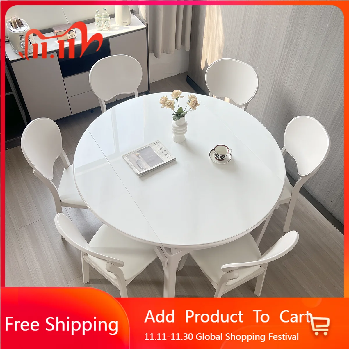 

Newclassic Groceries Dining Table Luxury Modern Designer Serving Dining Table Modern Designer Beautiful Wood Muebles Furniture