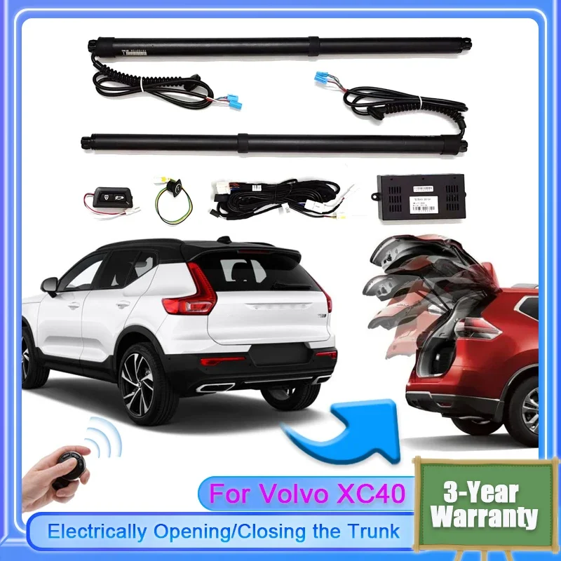

Для Volvo XC40 2017 ~ 2024 автомобильный электрический подъемник задней двери для привода багажника, интеллектуальное открытие задних ворот, мягкое закрытие двери автомобиля