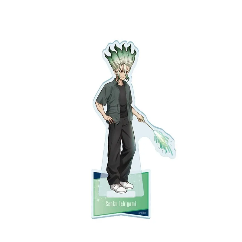 Anime “Dr. Stone“ 15cm Acrylic Stand Keychain Senkuu Ishigami Summer Series Birthday Gift Party Decor