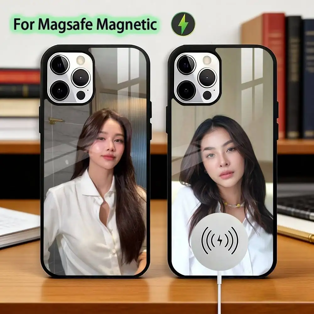 

Peraya M-Malisorn F-Faye Phone Case For iPhone17,16,15,14,13,12,11 Plus,Pro Magnetic For Magsafe Wireless Charging