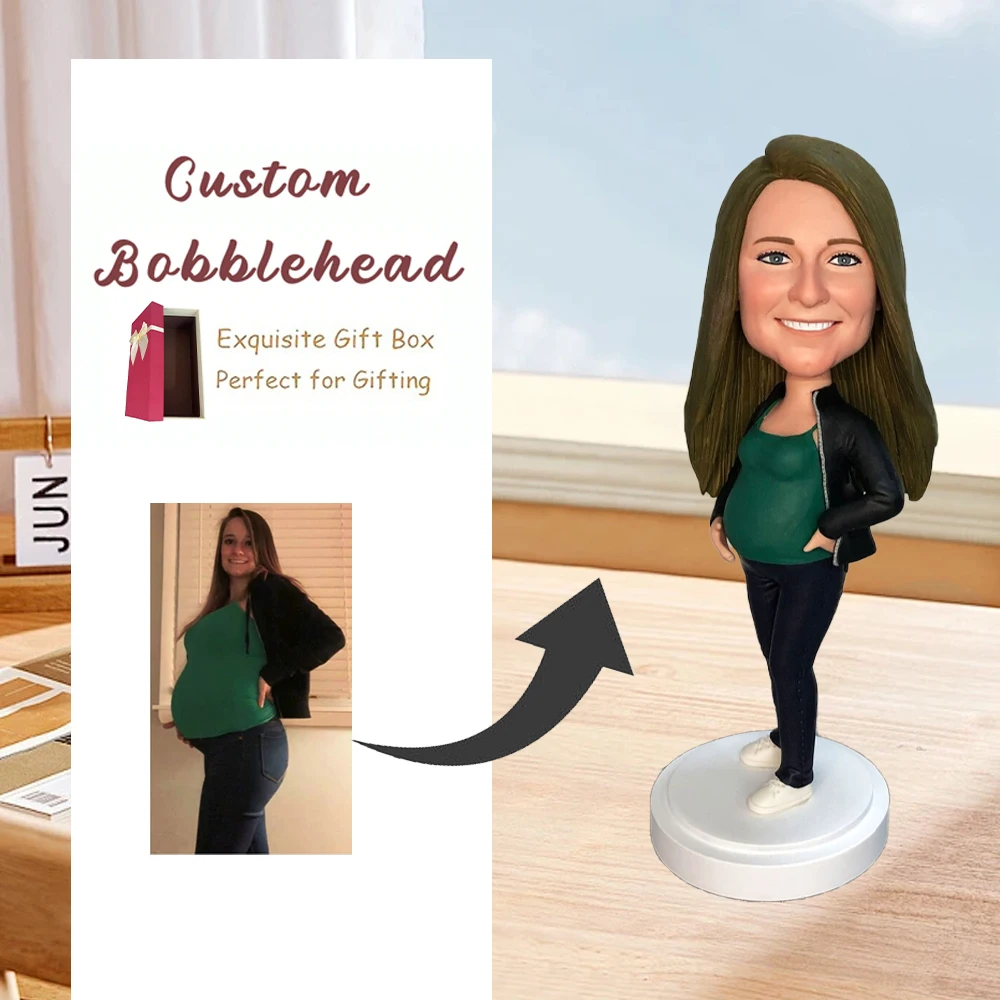 1Pc Customized Photo Upload of a Single Person's High-Definition Full-Body Photo. the Clearer the Photo, the More Realistic the Replica. 100% Handmade for Men and Women, Fixed-Head/Bobble-Head Dolls, Packaged in a Gift Box, Perfect as the Ultimate Personalized Gift for Birthdays, Anniversaries, Weddings, Graduation Ceremonies, and Other Holidays Such as Mother's Day, Father's Day, Etc