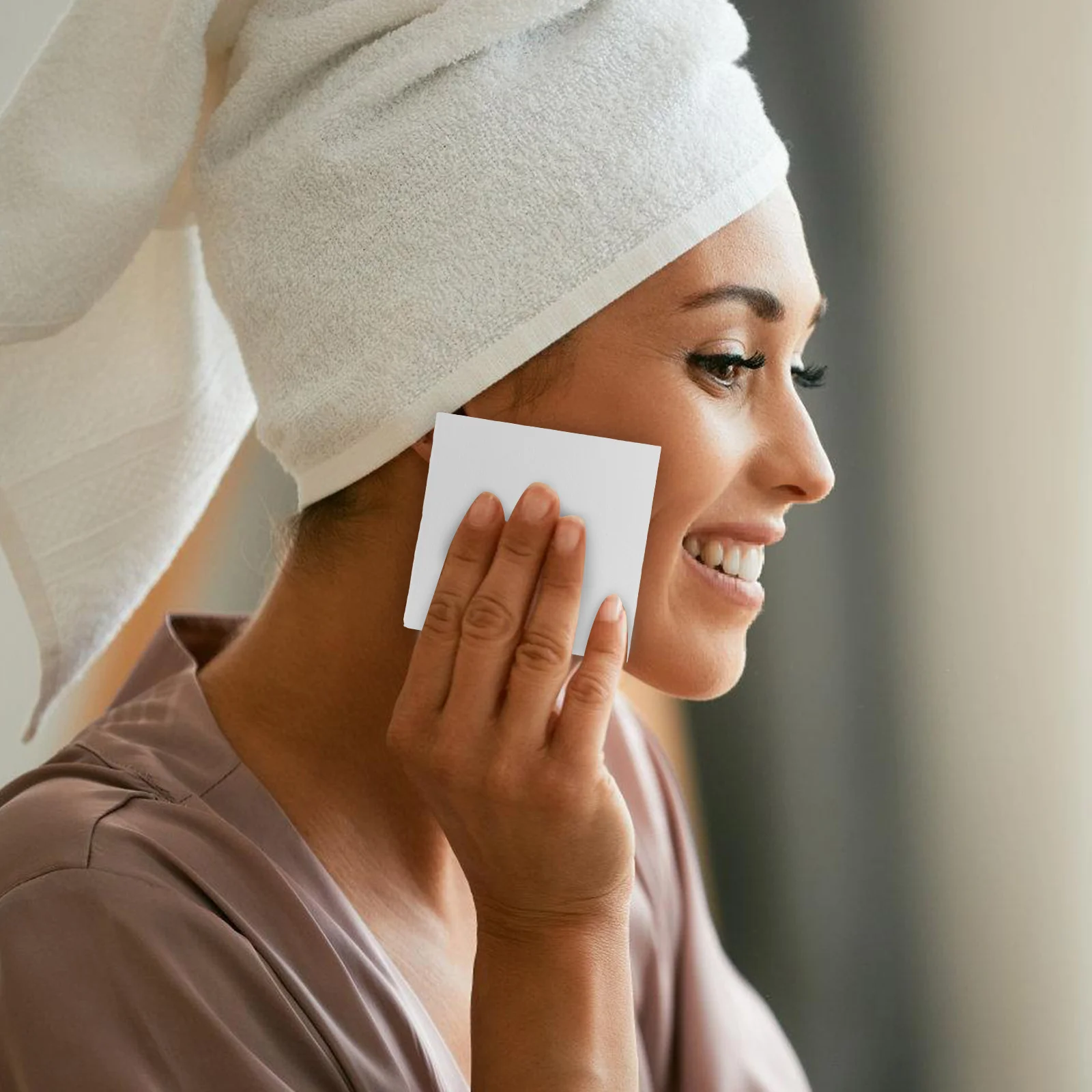 Tampons de nettoyage du visage jetables, 1 sac, tissu Non tissé, démaquillant doux, tonique carré, soins pour les yeux et les lèvres, utilisation humide et sèche