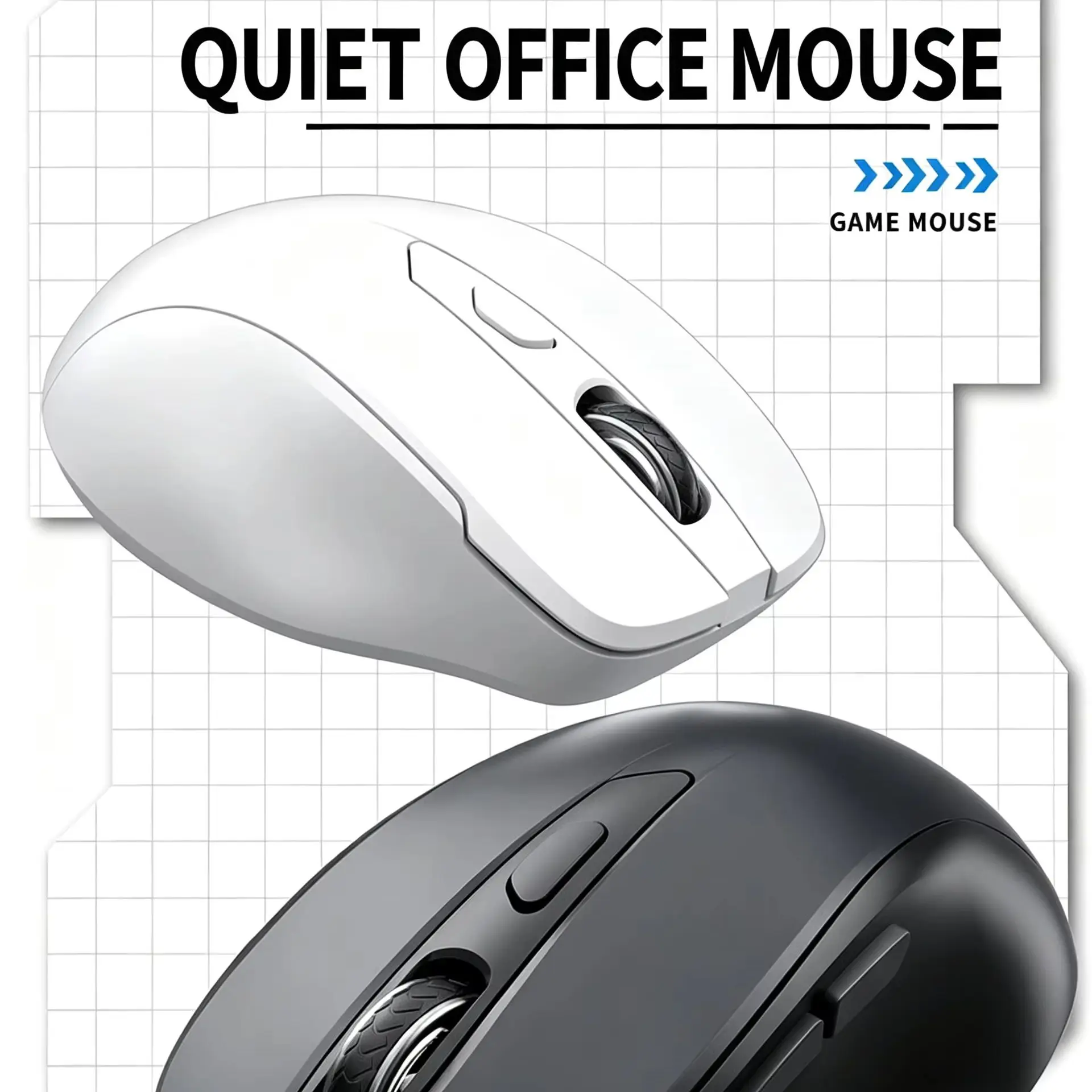 2.4G Wireless Bluetooth Optical Mouse DPI Adjustable Rechargeable Office Stylish Slient Click Mice For PC Computer Laptop Tablet