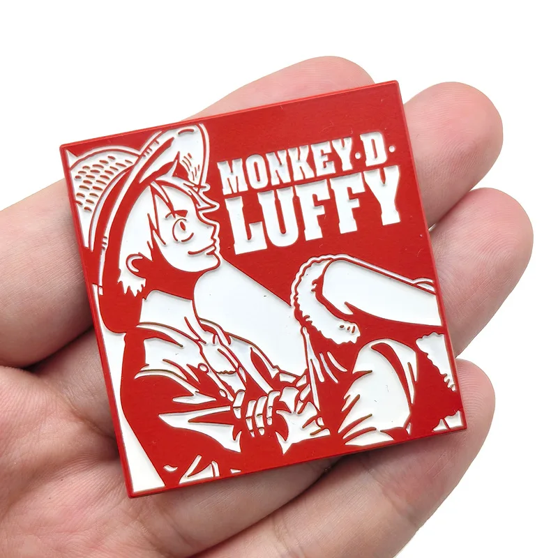 Anime ONE PIECE Pins Ace Luffy Sabo Badges Pendant Japanese Manga Metal Brooches for Bag Backpack Clothing Lapel Cosplay Decor