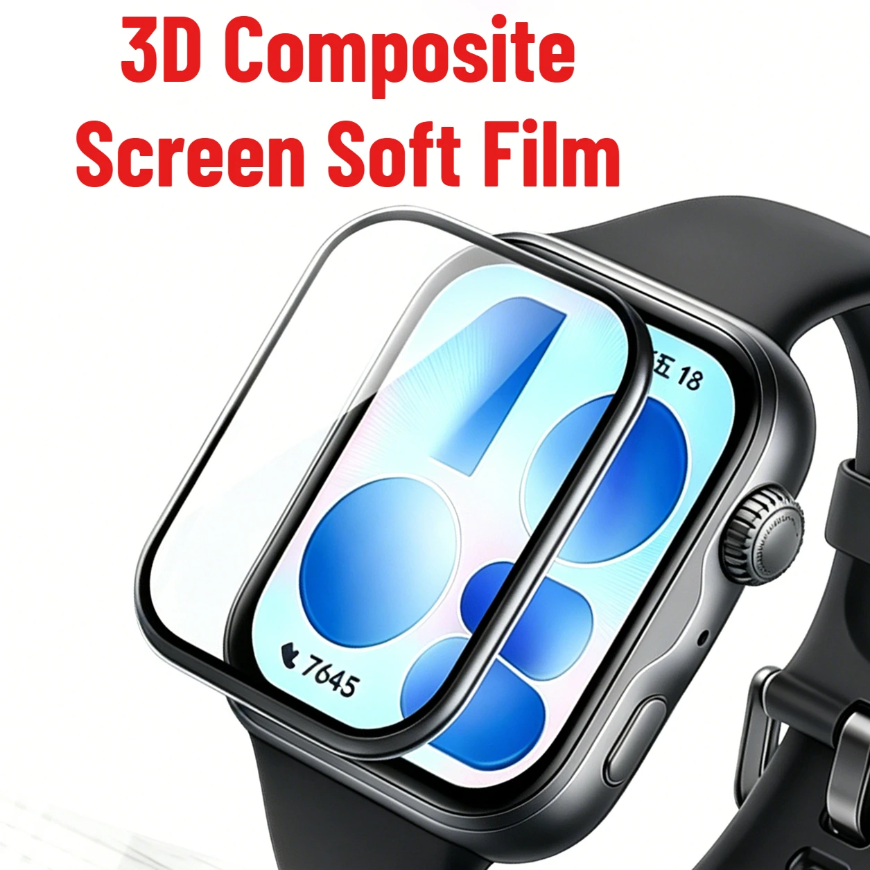 3D-Displayschutzfolien, gebogenes Schutzglas, gebogene 3D-Verbundfolie, weiche Folie, 1–5 Stück, für Huawei Watch FIT5 FIT5 Pro