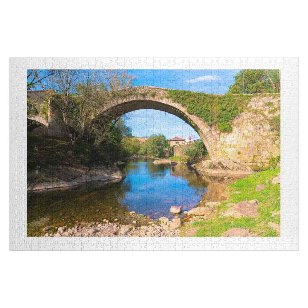 Lierganes Cantabria Spain Ancient Roman Bridge Jigsaw Puzzle Customized Toys For Kids Wooden Name Woods For Adults Puzzle