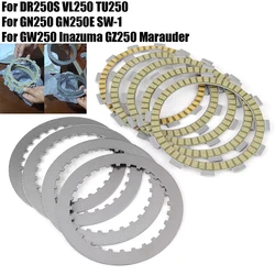 Clutch Plate Friction Disc Plates For Suzuki GW250 Inazuma GZ250 Marauder VL250 Intruder GN250 TU250 DR250S SW-1 GW GZ GN TU 250