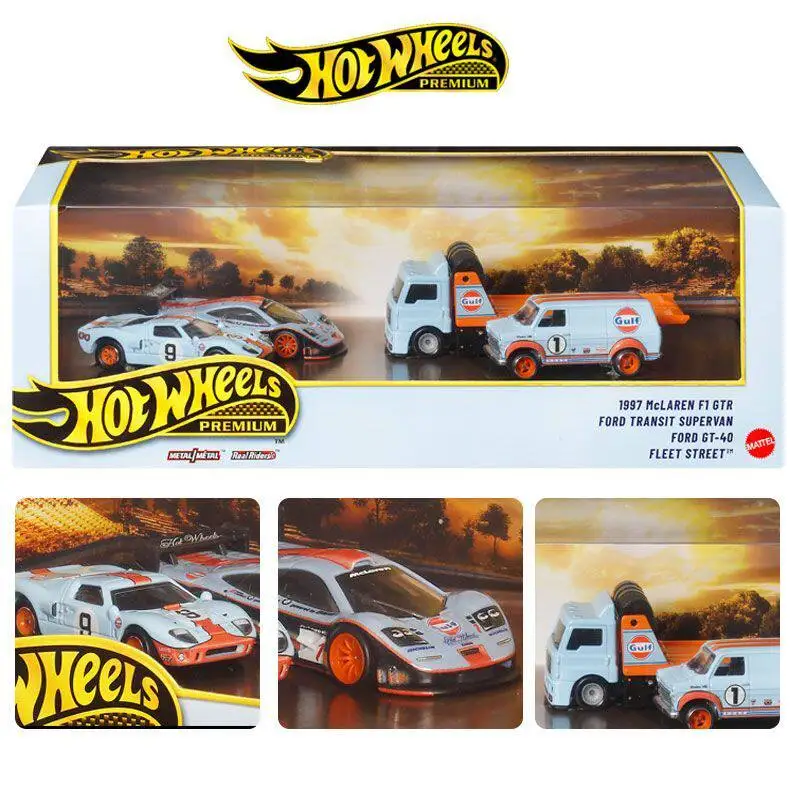 

New Hot Wheels Original 1:64 Gmh39 Gulf Oil Car Culture Series Car Model Car Model Mclaren F1 Ford Toy Vehicle Collectible Gifts