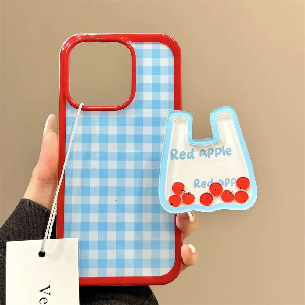 Divertente borsa blu Fruit Shake Rock per supporto Magsafe Griptok supporto per anello da dito per telefono per iPhone staffa per ragazza Samsung