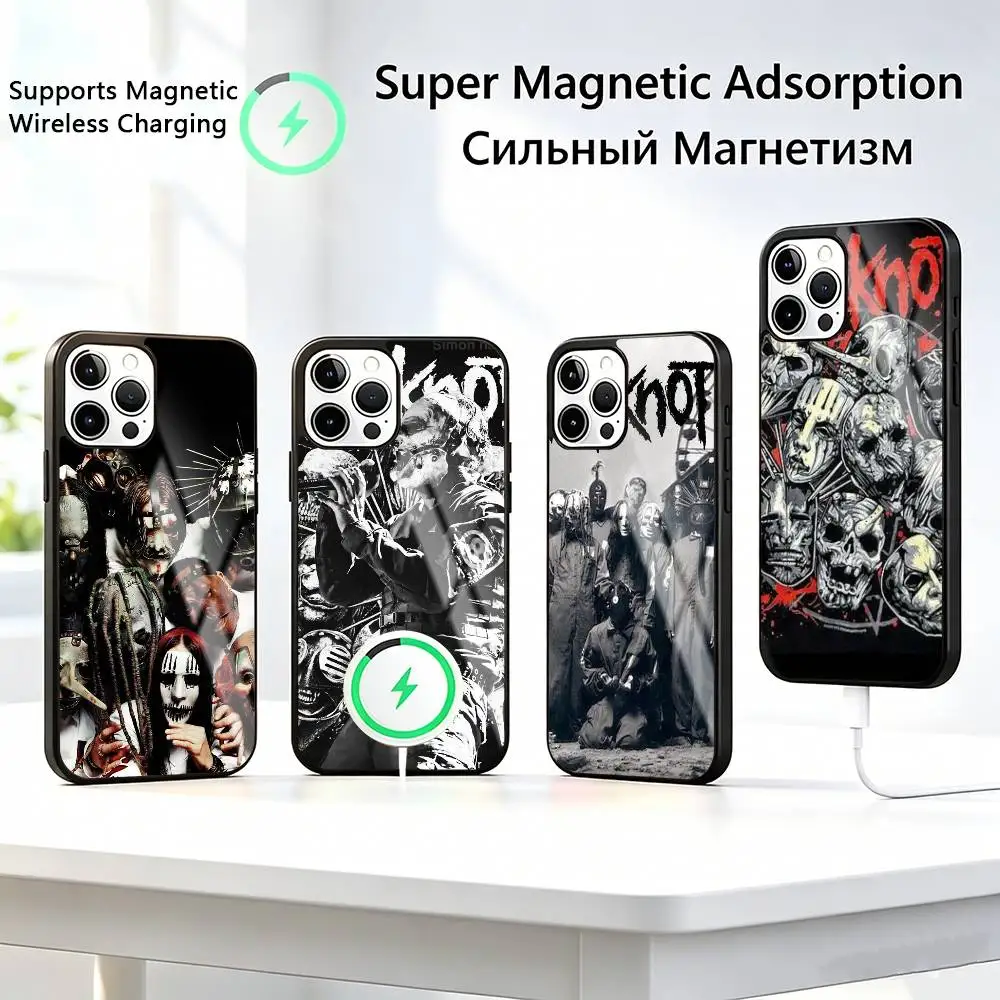

B-Band-d Cool s-SlipknotS Phone Case For iPhone17,16,15,14,13,12,11 Plus,Pro Supports Magnetic Wireless Charging