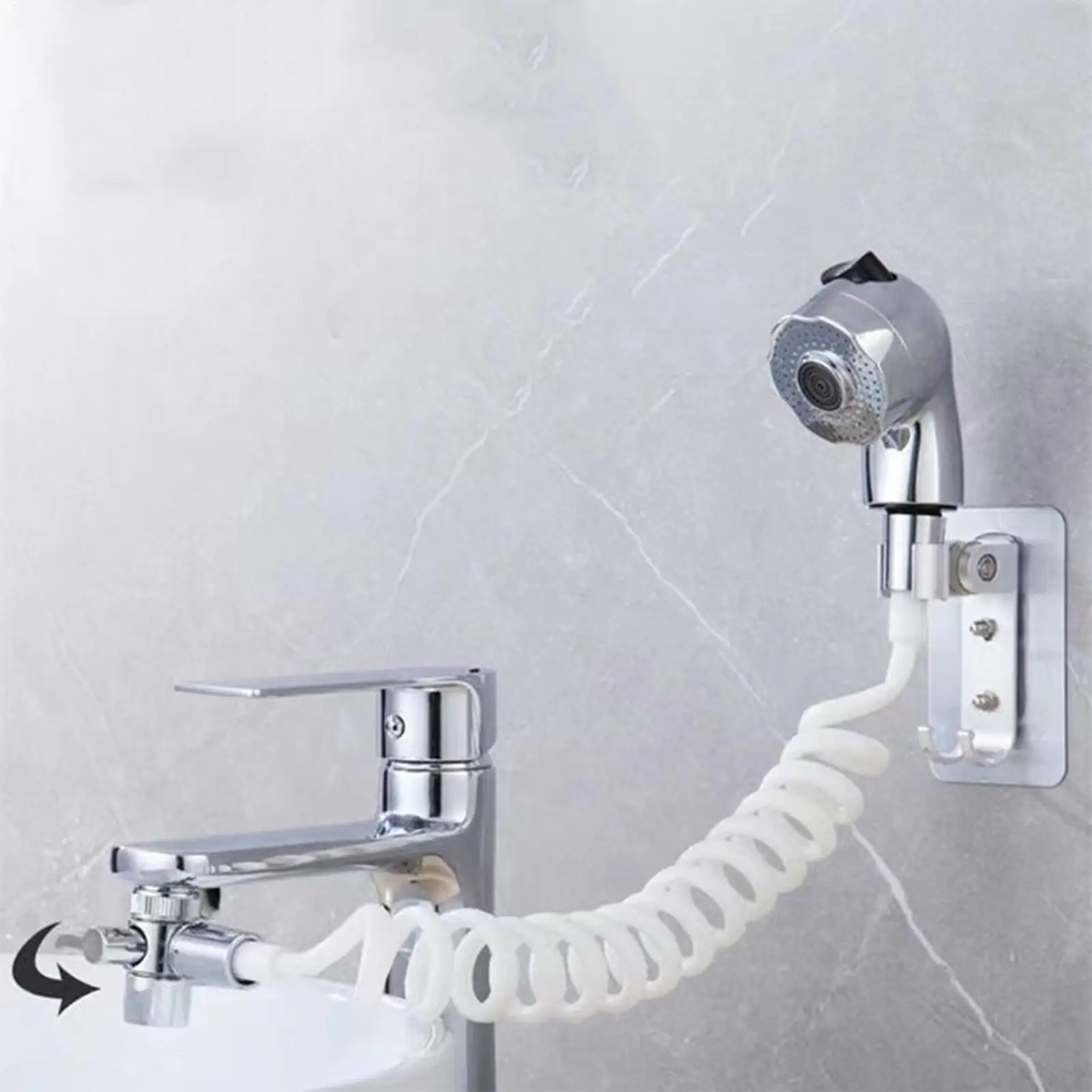 

Sink Faucet Sprayer Kitchen Sink Hose Attachment Kit For Faucet Shower Adapter Stand Kit For Hair Washing Bathing Utensils
