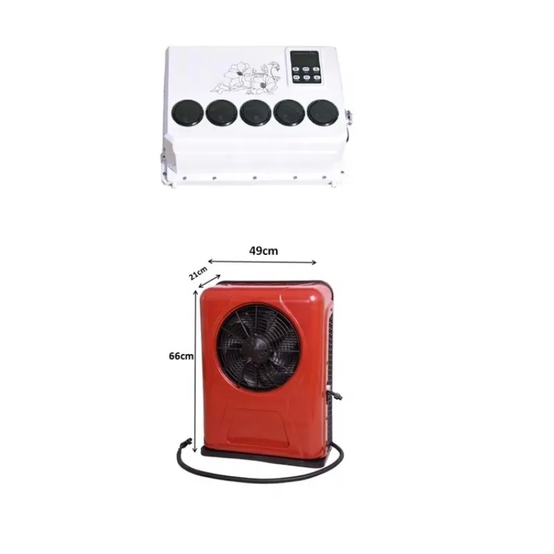 DC12V 12V Intelligent Electric RV Truck Camper Parking Cooler R134A Fan Air Conditioner
