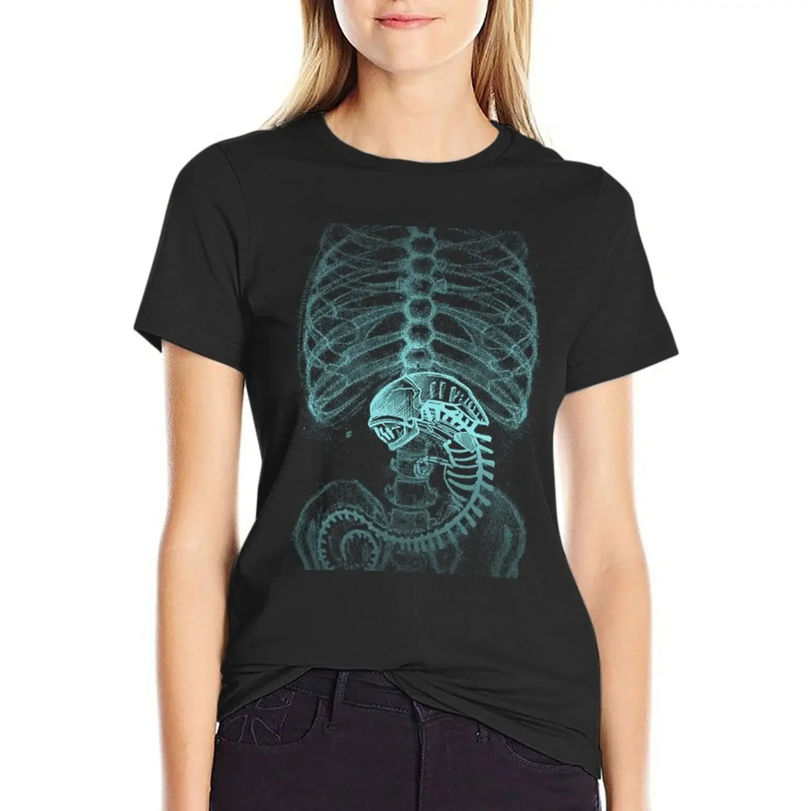 

Classic Radiography, Alien T-Shirt tees Short sleeve tee female t-shirt dress for Women long