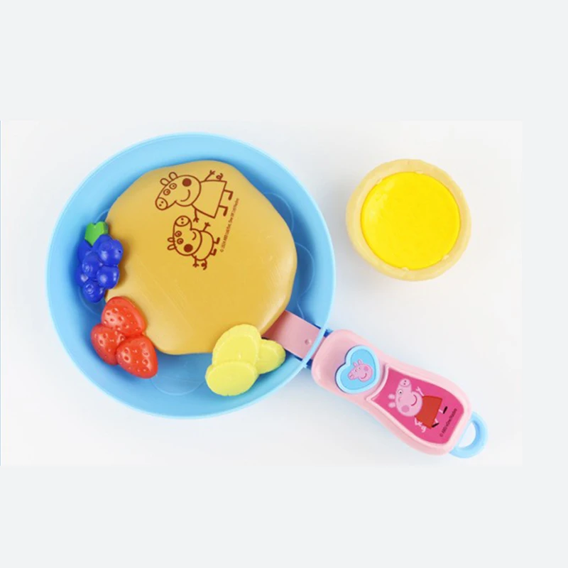 Peppa Pig مجموعة الطبخ المنزلية مقلد فطيرة عموم البيض المعكرونة مقلد أواني المطبخ المنزل الطبخ ألعاب أطفال الهدايا