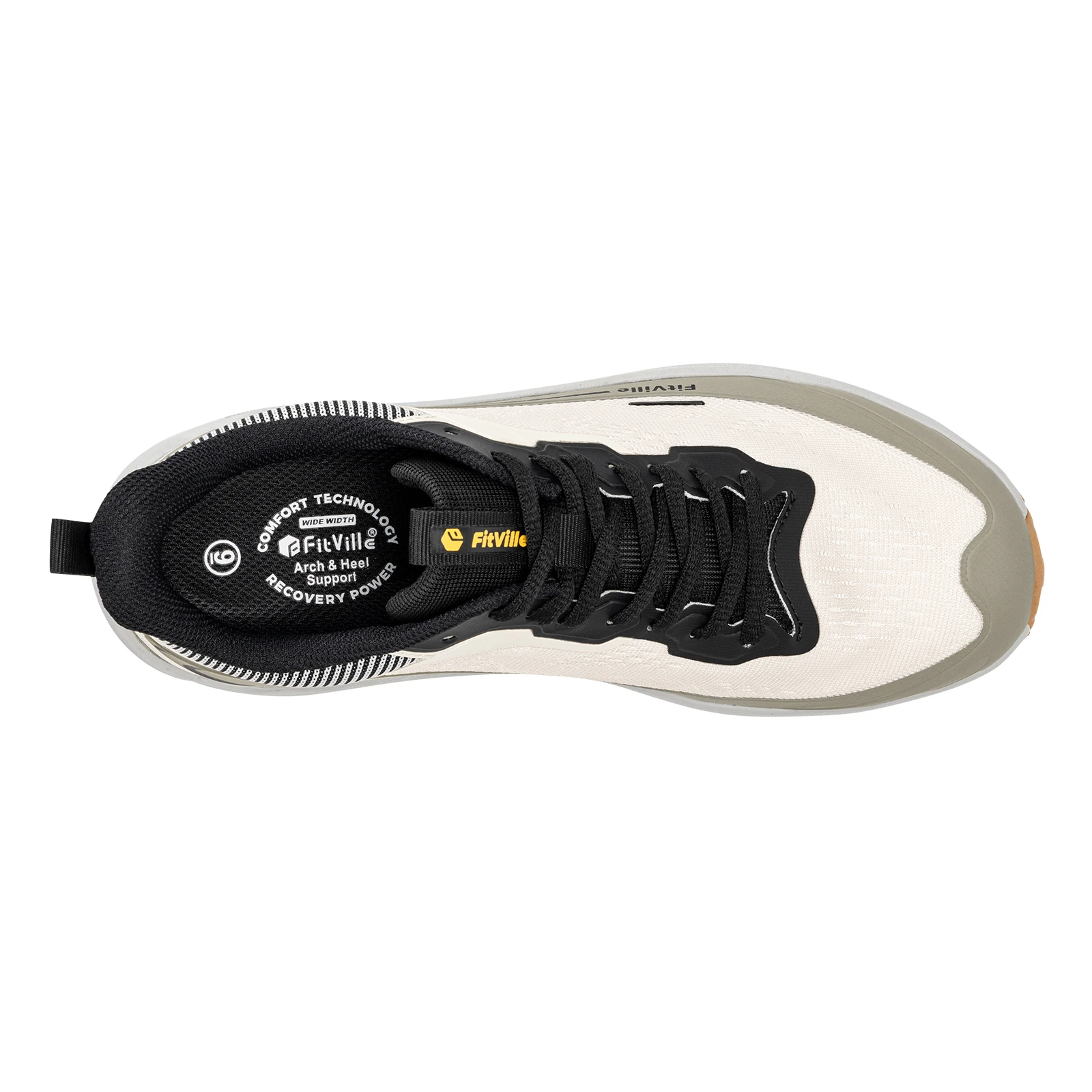 FitVille Herren Trail-Laufschuhe mit breiter Zehenpartie, lässige Sportschuhe, atmungsaktive, rutschfeste Wanderschuhe mit Dämpfung für Herren – Detail 15