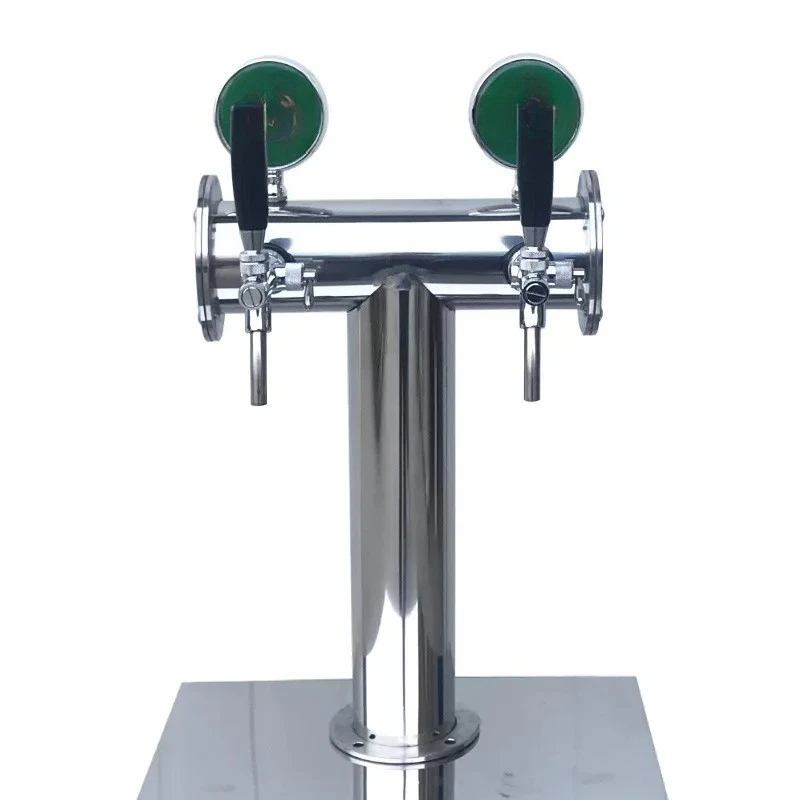 

Draft beer machine T-shaped wine column can be equipped with LED wine brand stainless steel multi-head bar