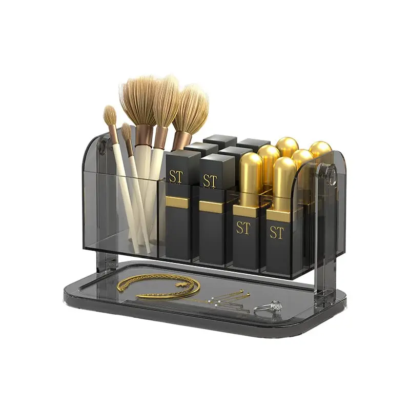 

180° Rotating Makeup Organizer, Lipstick Holder, Desktop storage rack, Large Capacity Storage Boxes For Fits Cosmetics,