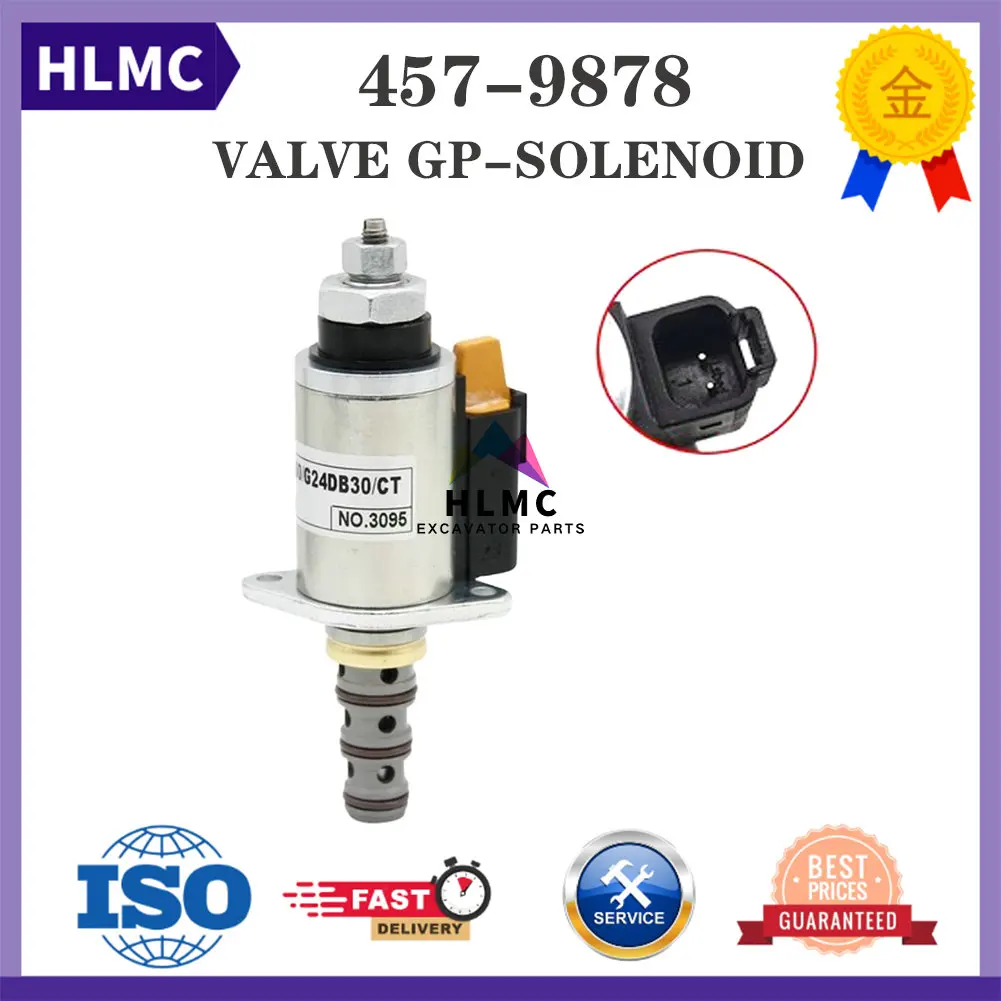 Hydraulic Pump Solenod Valve 457-9878 4579878 For E336D E330D E325D E329D E349D E345D Excavator Spare Parts