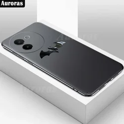 Skinlee For VIVO V30E 5G Case Metal Logo Matte Silicone Shockproof Cover For VIVO V30 V40 Lite 5G V30 V40 Pro Back Casing