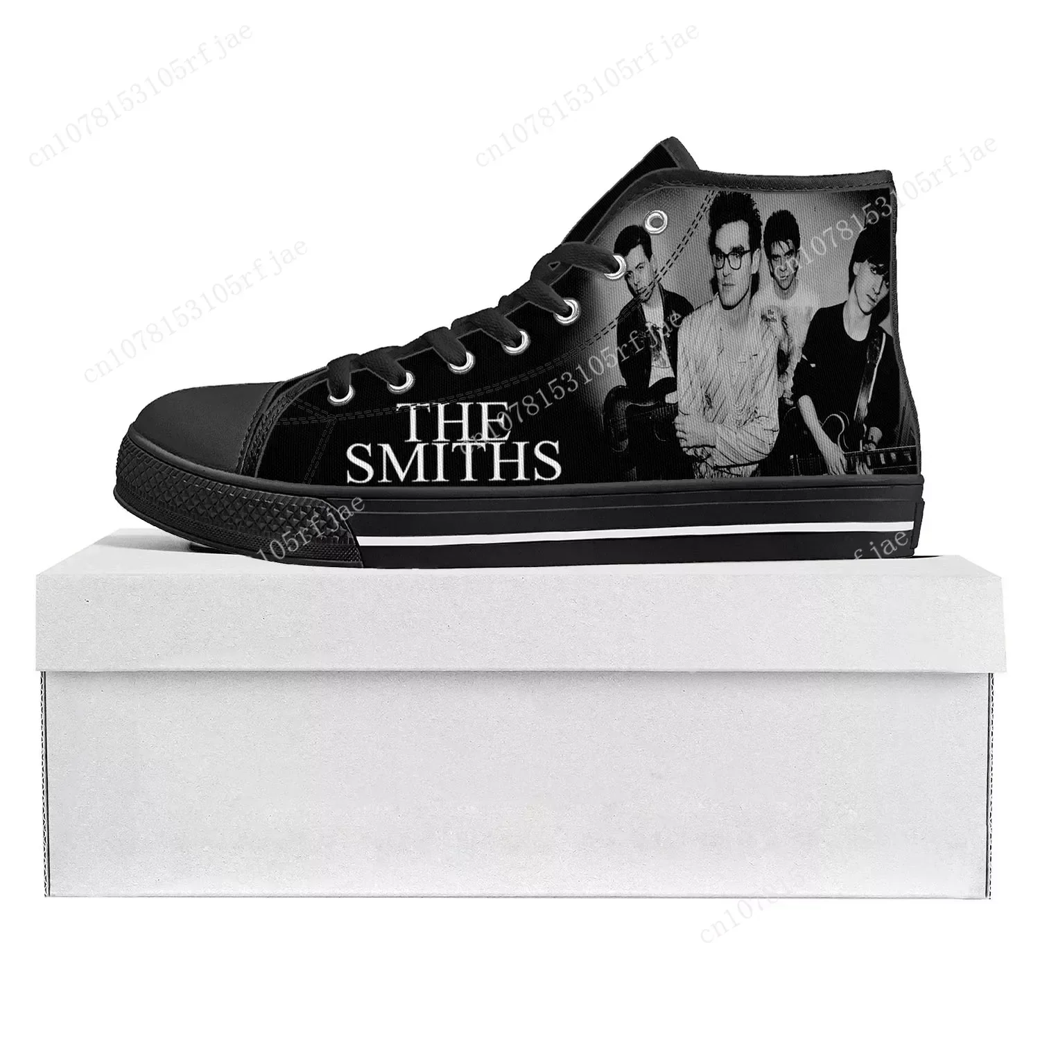 De Smeden Rock Band Hoge Top Hoge Kwaliteit Sneakers Heren Dames Tiener Canvas Sneaker Casual Paar Schoenen Custom Schoen Zwart