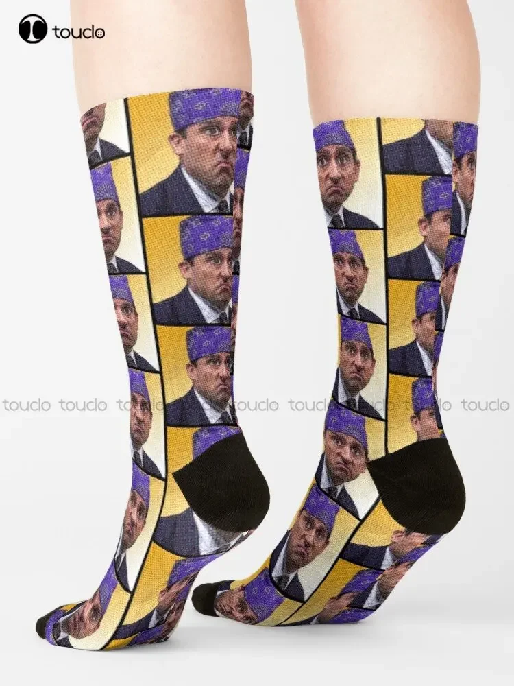 Prison Mike: The Office Michael Scott Socks Socks Personalized Custom Unisex Adult Teen Youth Socks Custom Gift Streetwear