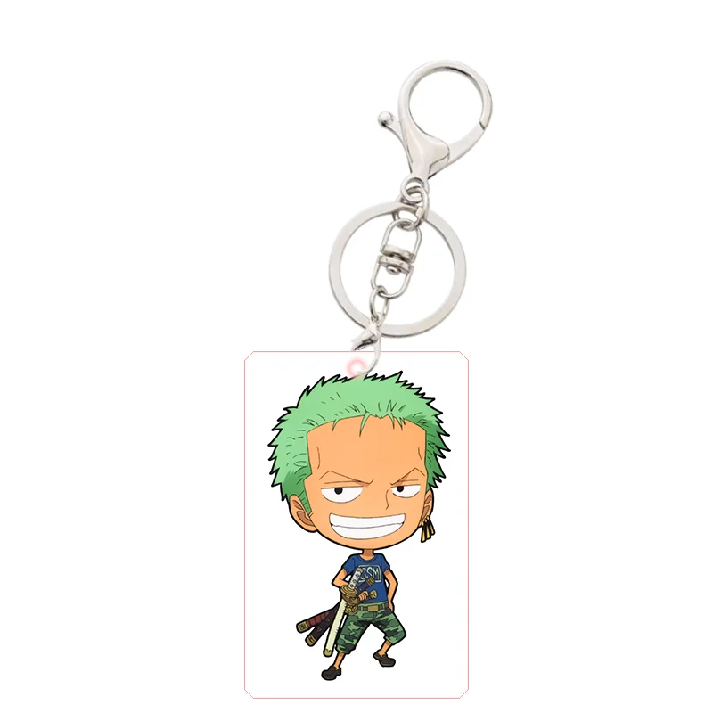 Kawaii Anime One Piece Luffy Nami Chopper Cartoon Cute Keychain Pendant Roronoa Zoro Usopp Bag Accessories Gift