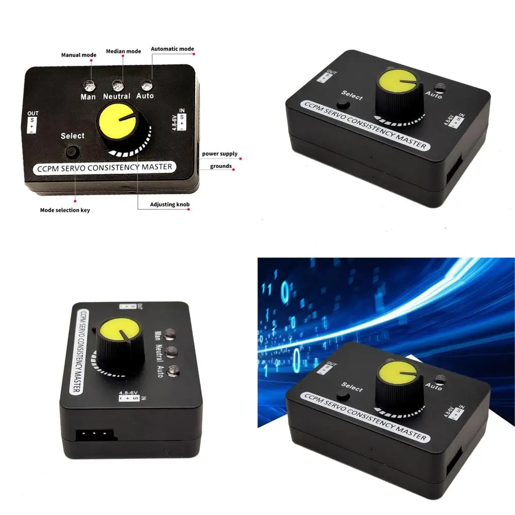  Innovative Servo Testing Instrument ESCs Checker Meter Offer Manual Neutral Simulation for Enhances Motor Evaluation