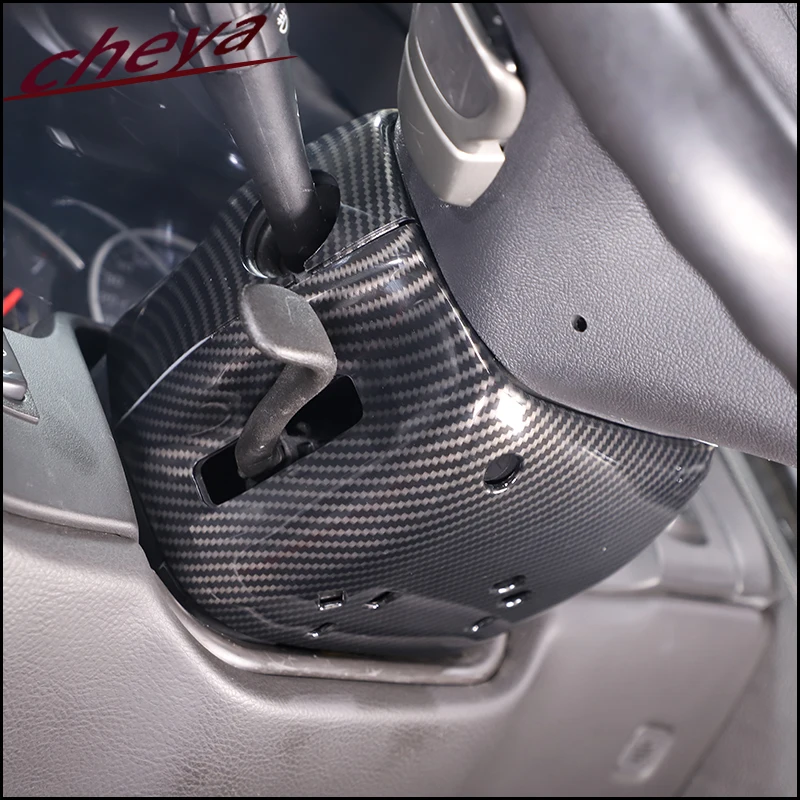 لشروليه كورفيت C6 ZR1 Z06 2005-2013 ABS البلاستيك عجلة القيادة عمود التوجيه قاعدة غطاء ملصق مزخرفة الملحقات