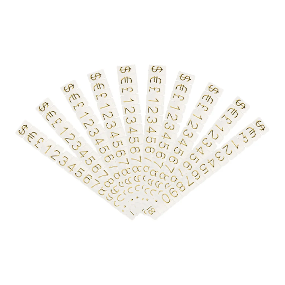 보석용 가격표 10개, 소매 가격표, 카운터 디스플레이 스탠드, 가격 표시 블록