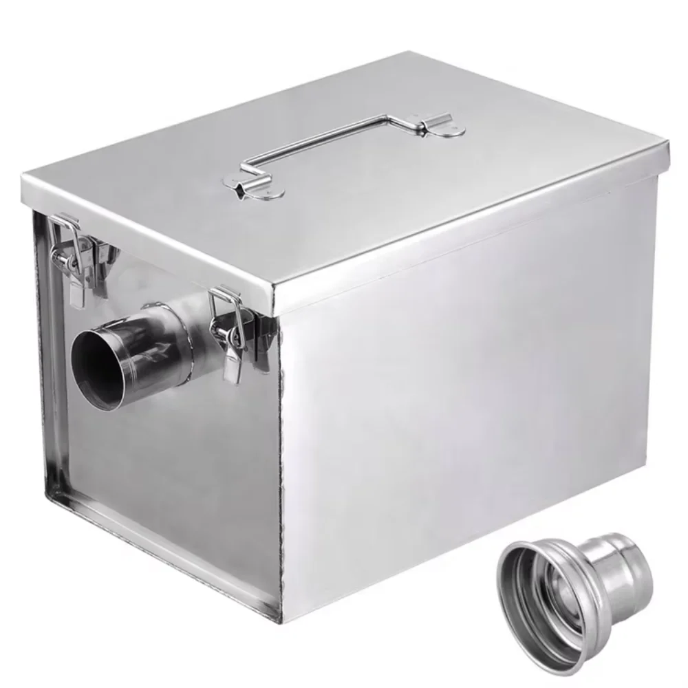 Por 5GPM commercial kitchen stainless steel grease trap under sink grease interceptor oil and water separator